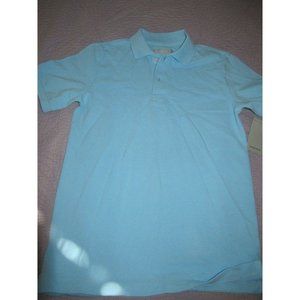 nwt Nordstrom sky blue short  sleeve polo shirt boys 10 12